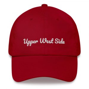 'Upper West Side' caps - pacifico, white font