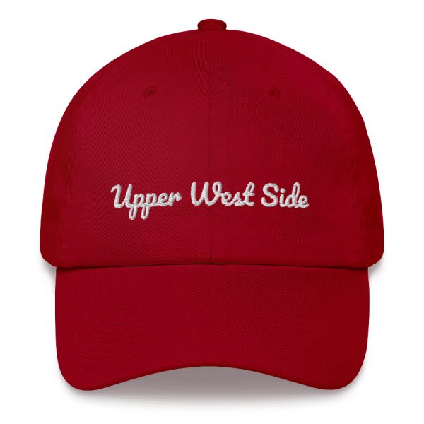 'Upper West Side' caps - pacifico, white font